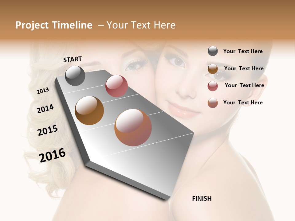 Two Happy Women PowerPoint Template