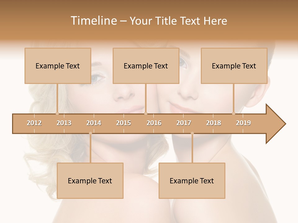 Two Happy Women PowerPoint Template