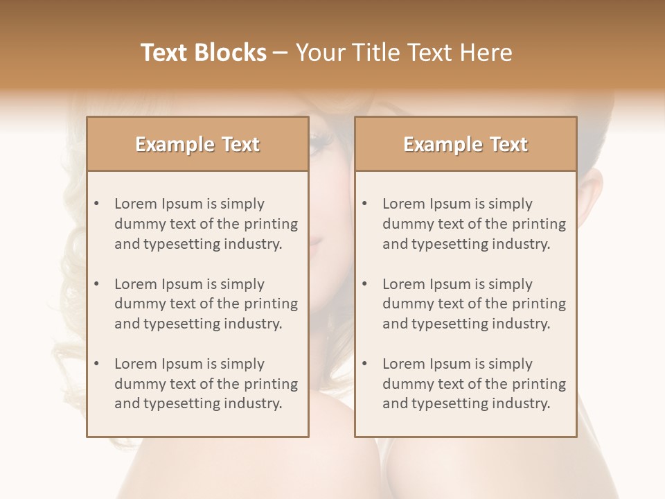 Two Happy Women PowerPoint Template