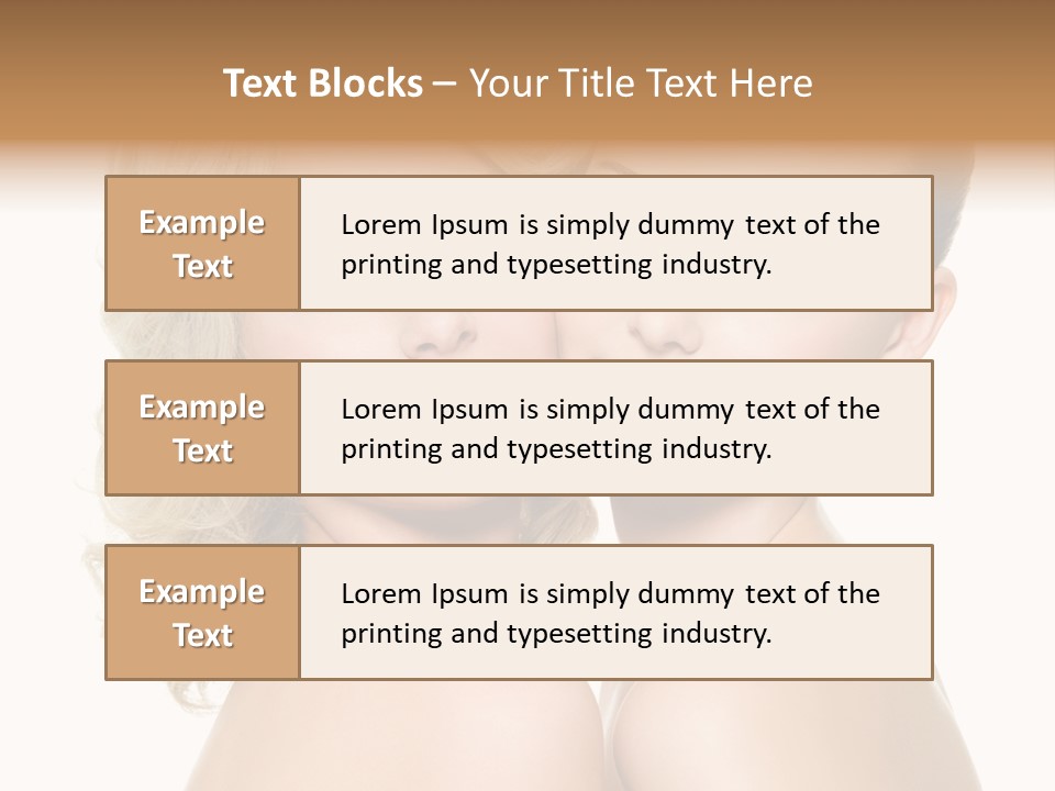 Two Happy Women PowerPoint Template