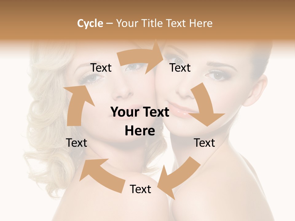 Two Happy Women PowerPoint Template