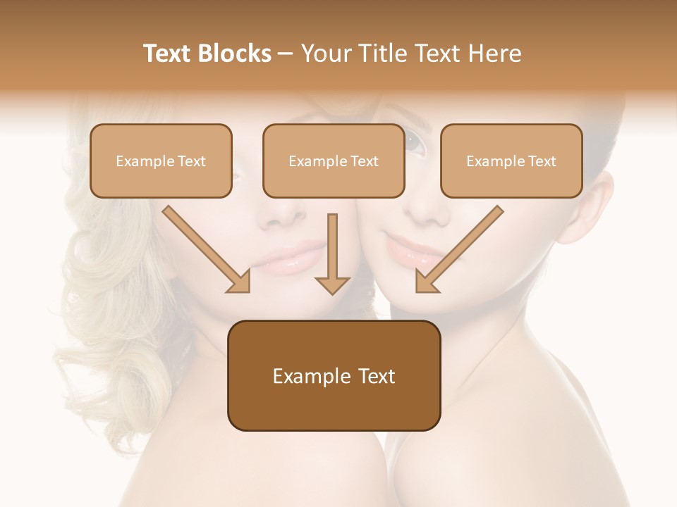 Two Happy Women PowerPoint Template