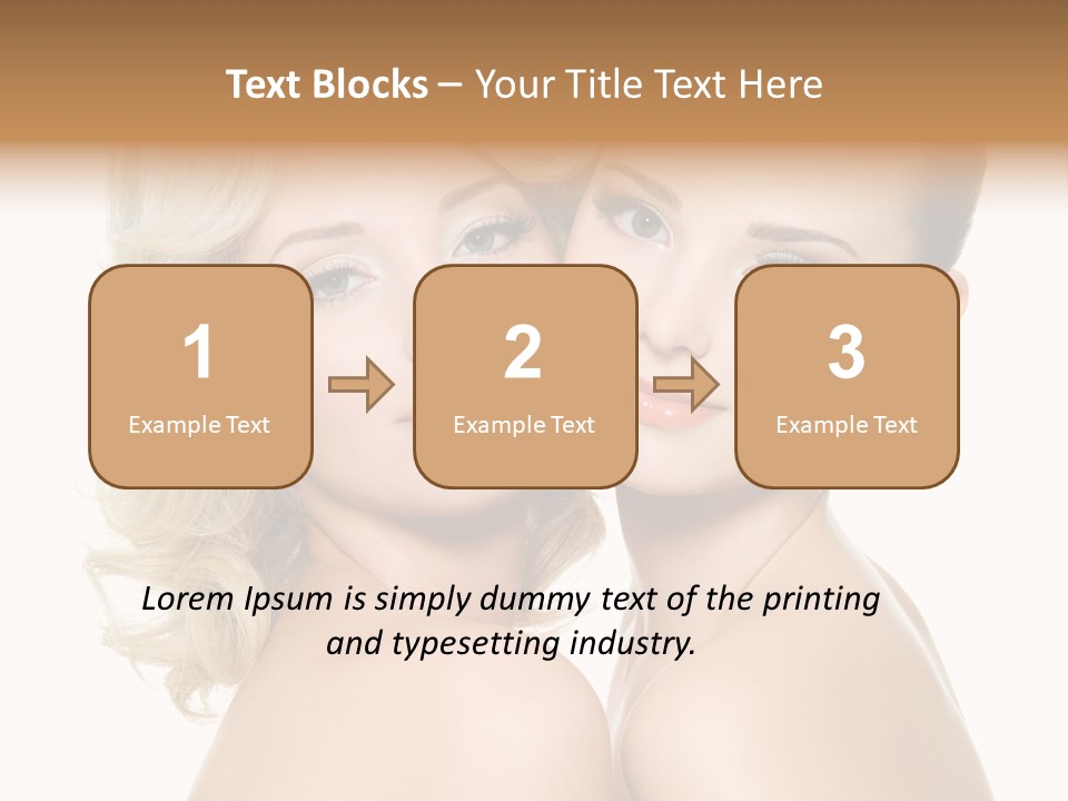 Two Happy Women PowerPoint Template