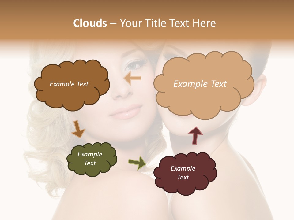 Two Happy Women PowerPoint Template