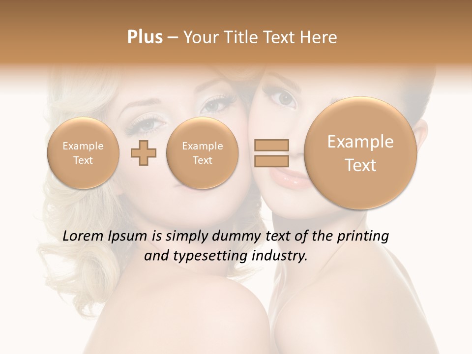 Two Happy Women PowerPoint Template