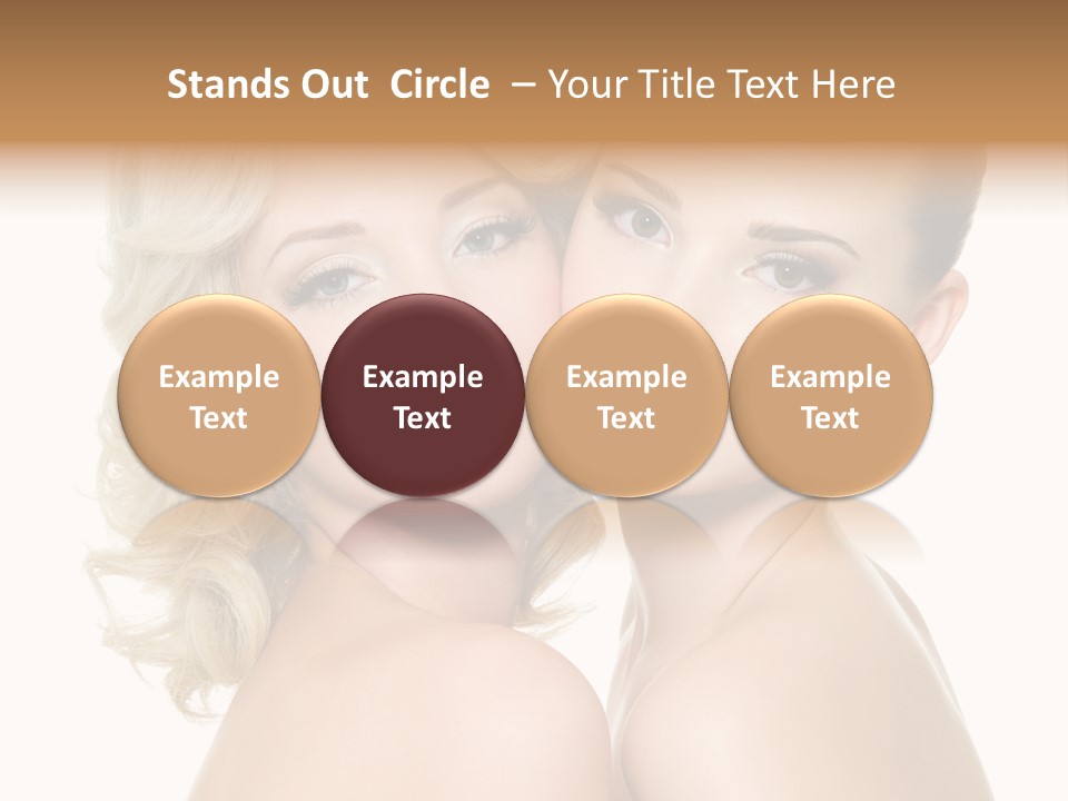 Two Happy Women PowerPoint Template