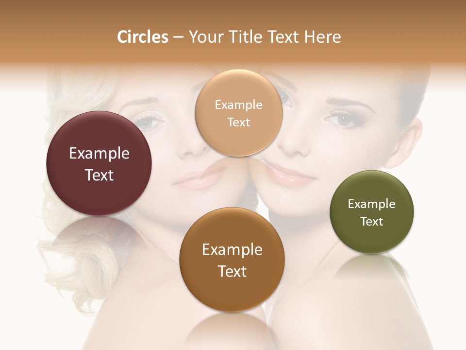 Two Happy Women PowerPoint Template