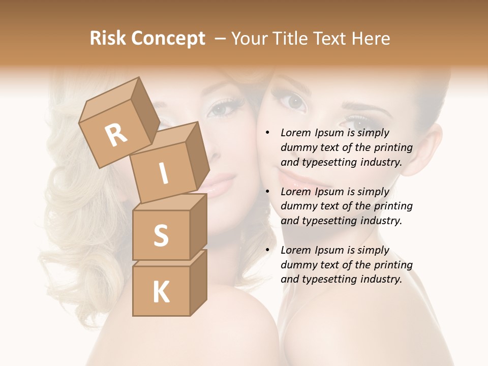 Two Happy Women PowerPoint Template