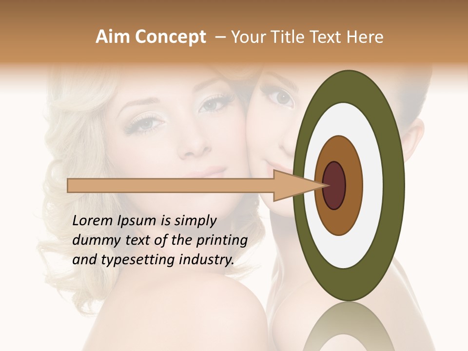 Two Happy Women PowerPoint Template