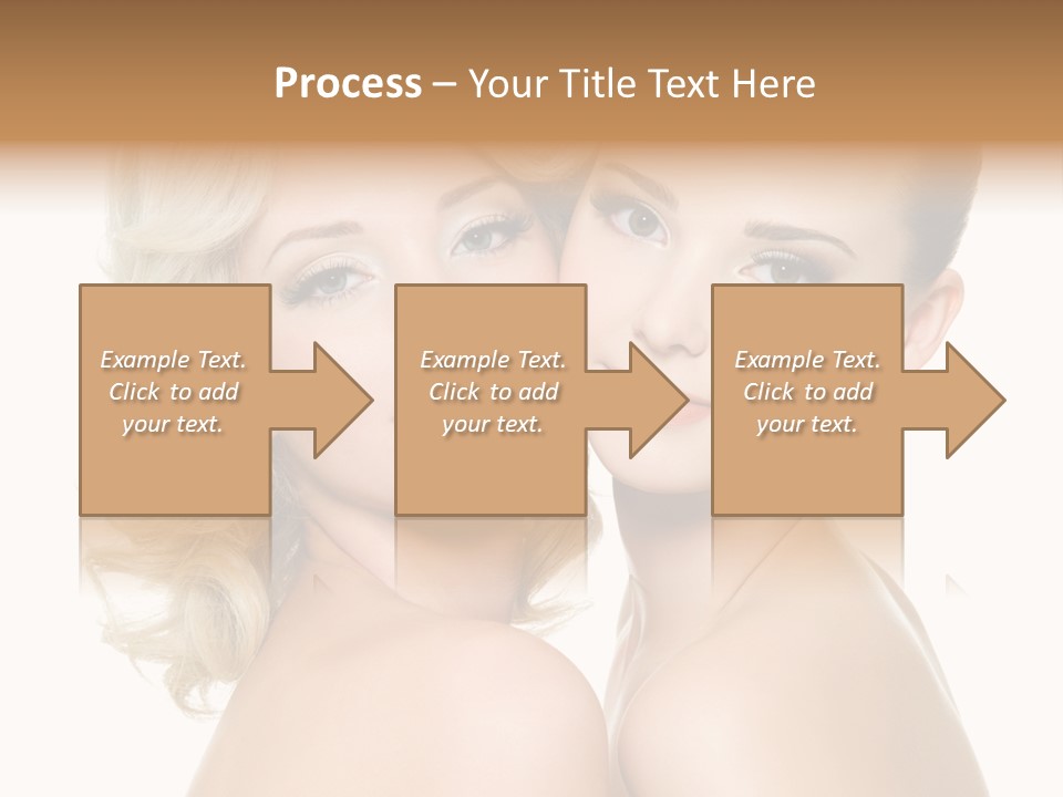 Two Happy Women PowerPoint Template