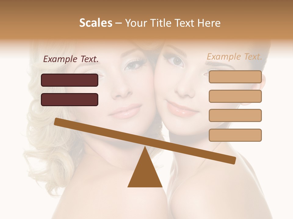 Two Happy Women PowerPoint Template