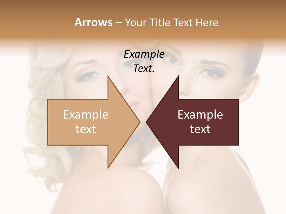 Two Happy Women PowerPoint Template