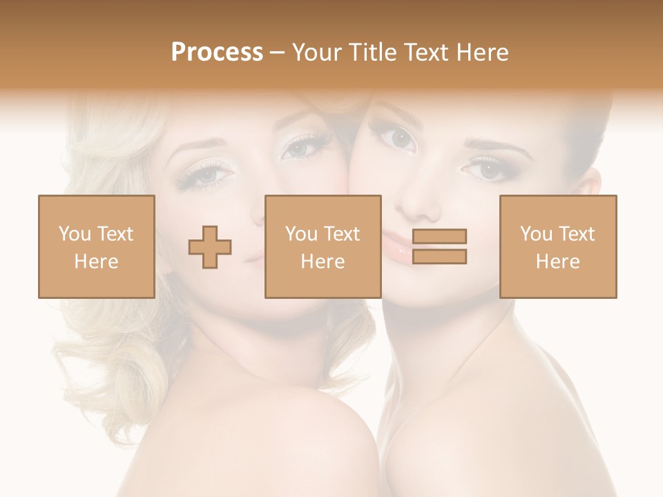 Two Happy Women PowerPoint Template