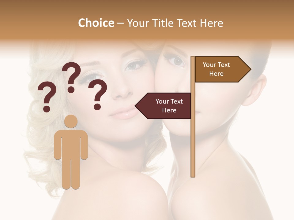 Two Happy Women PowerPoint Template