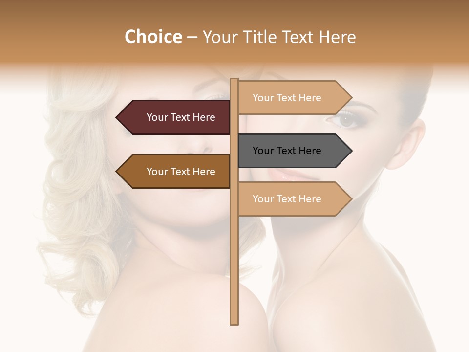 Two Happy Women PowerPoint Template