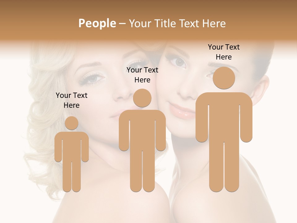 Two Happy Women PowerPoint Template