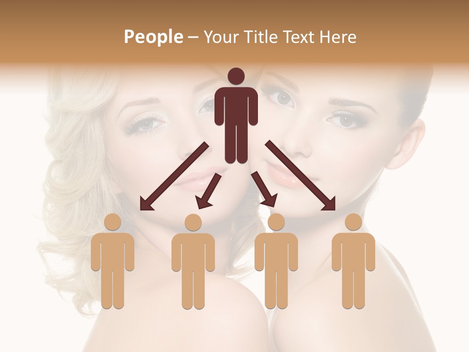 Two Happy Women PowerPoint Template