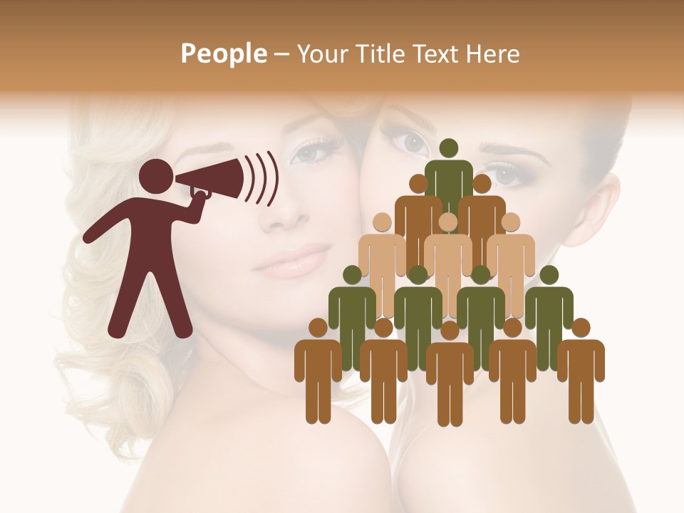 Two Happy Women PowerPoint Template