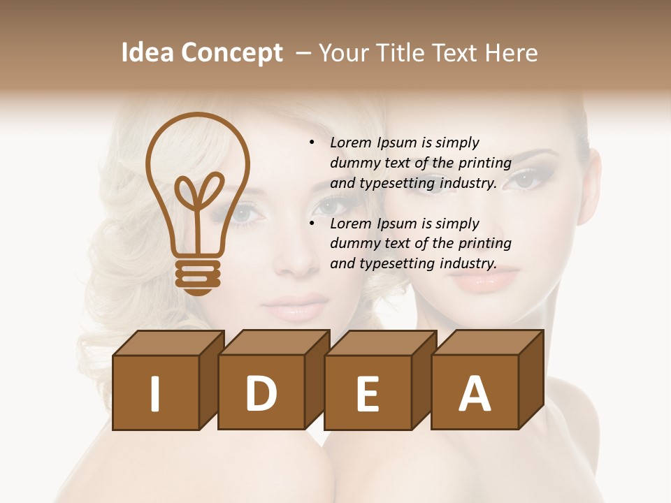 Imagenes De Caras Hermosas PowerPoint Template