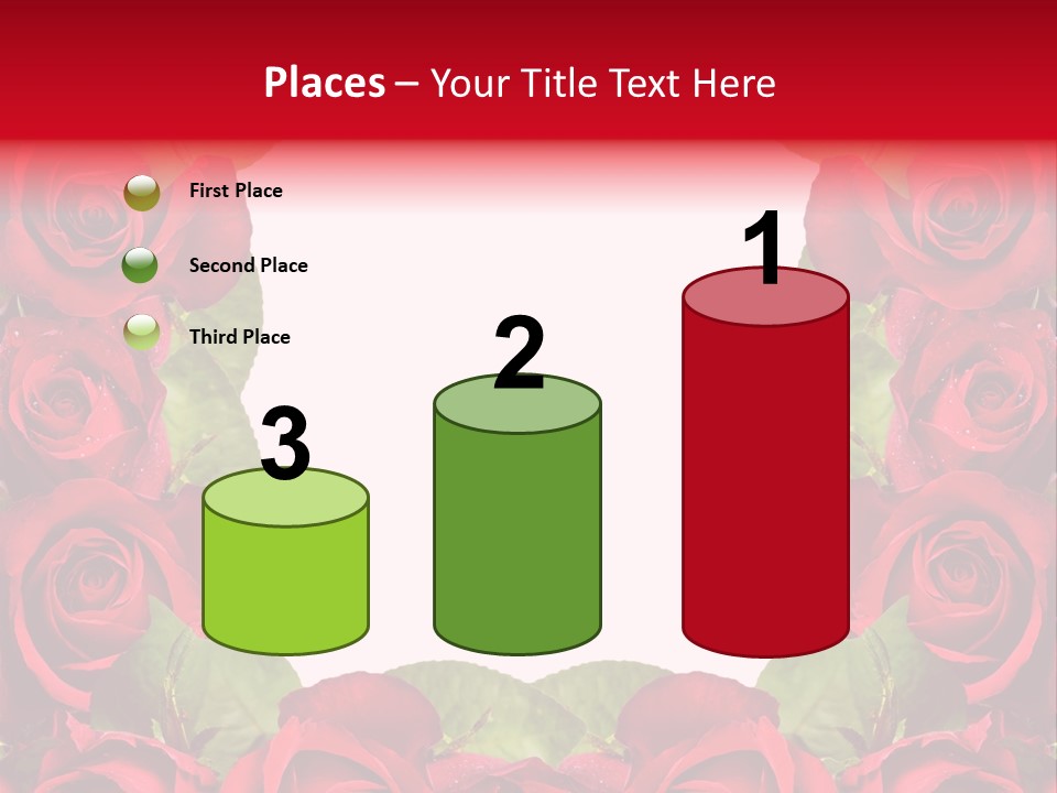 Red Roses Clipart PowerPoint Template