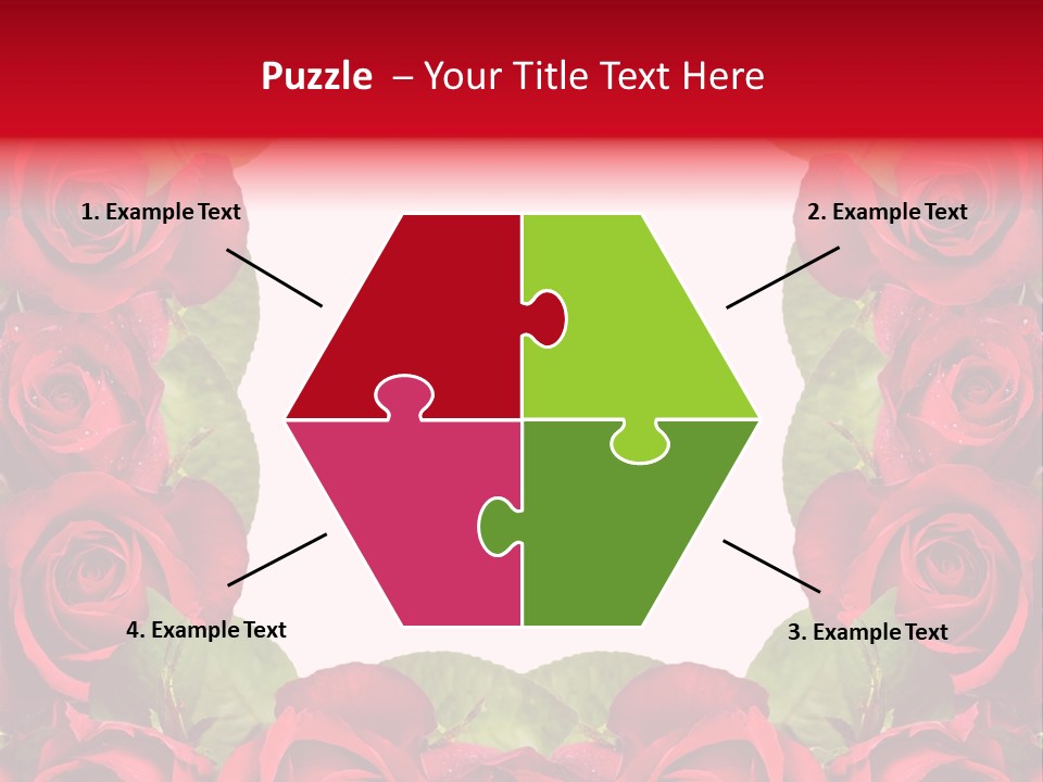 Red Roses Clipart PowerPoint Template