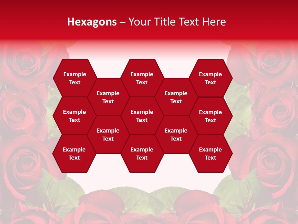 Red Roses Clipart PowerPoint Template