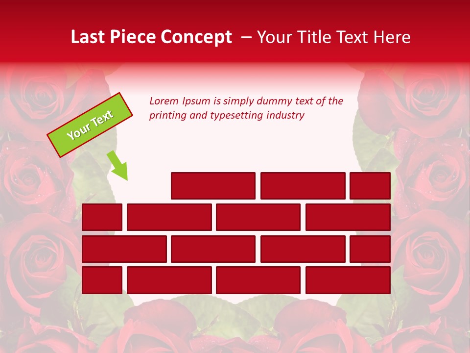 Red Roses Clipart PowerPoint Template