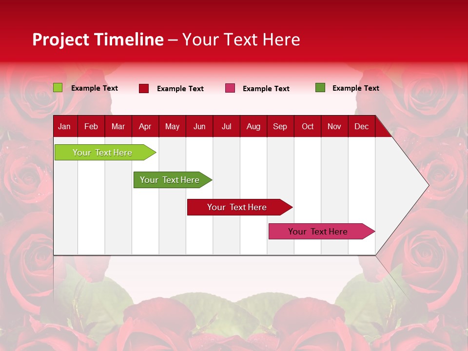 Red Roses Clipart PowerPoint Template