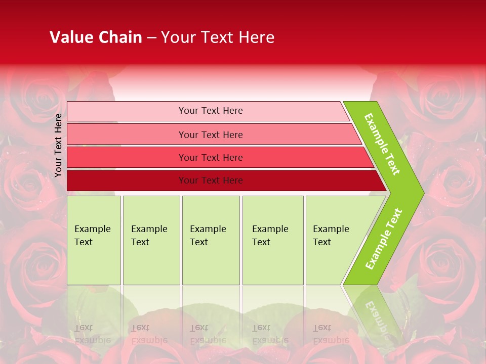 Red Roses Clipart PowerPoint Template