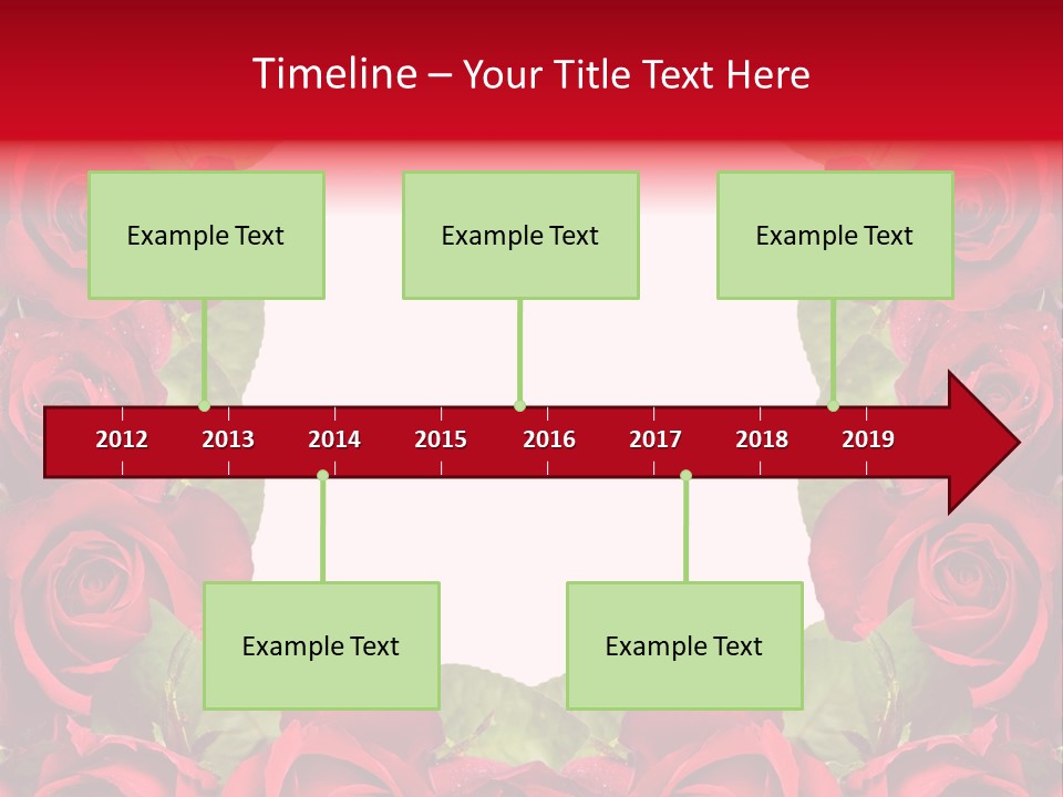 Red Roses Clipart PowerPoint Template