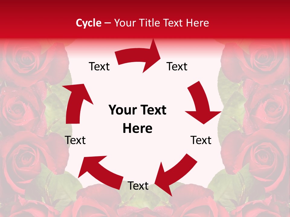 Red Roses Clipart PowerPoint Template
