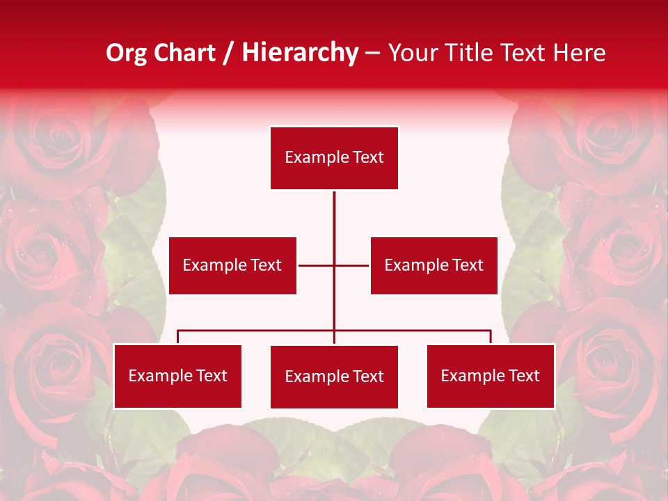 Red Roses Clipart PowerPoint Template