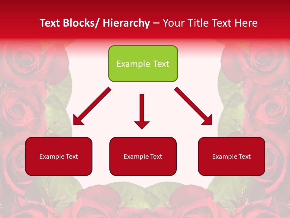 Red Roses Clipart PowerPoint Template