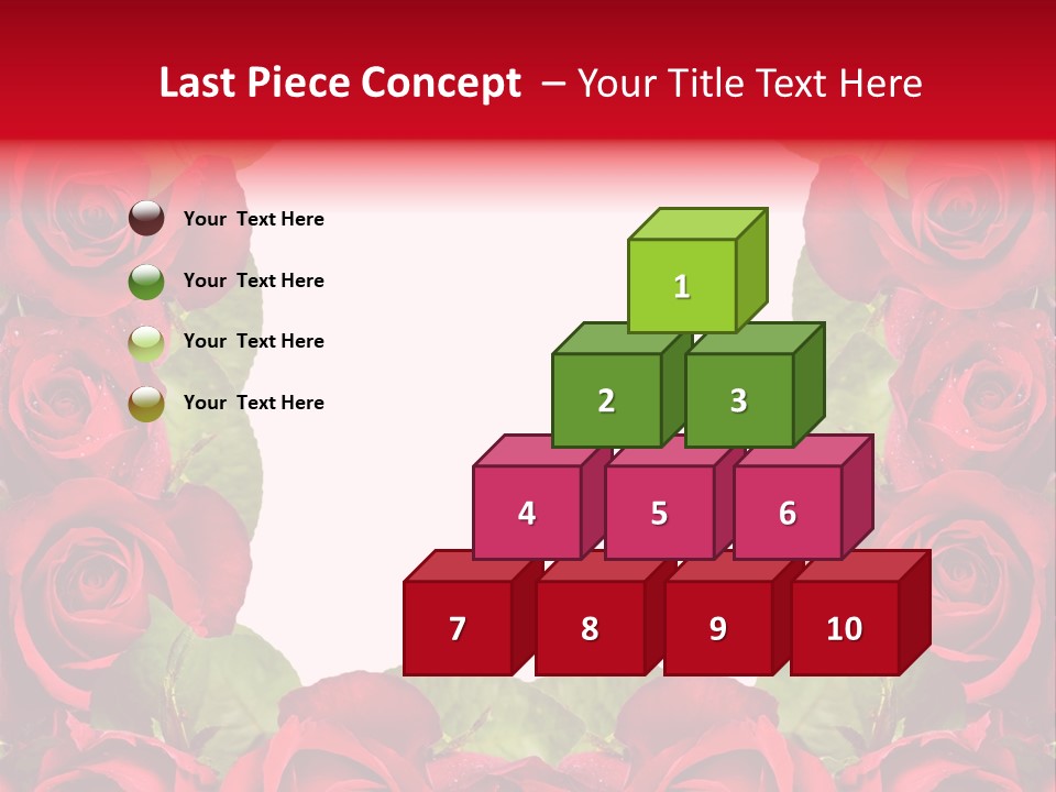 Red Roses Clipart PowerPoint Template