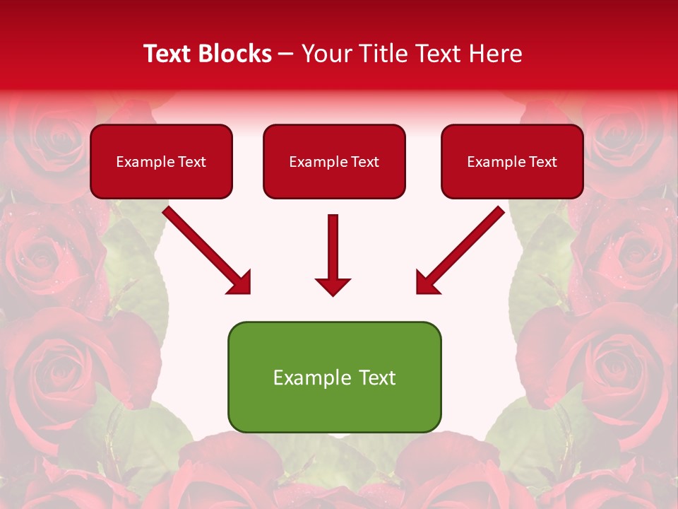 Red Roses Clipart PowerPoint Template