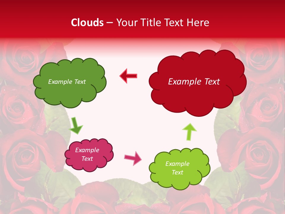 Red Roses Clipart PowerPoint Template