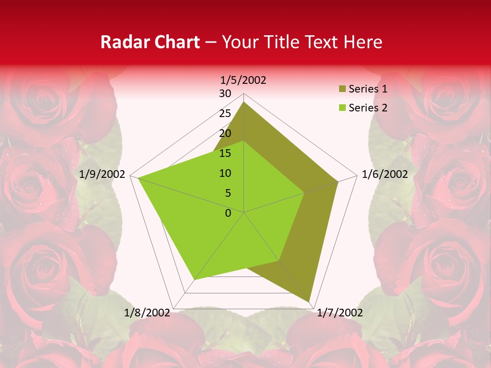 Red Roses Clipart PowerPoint Template