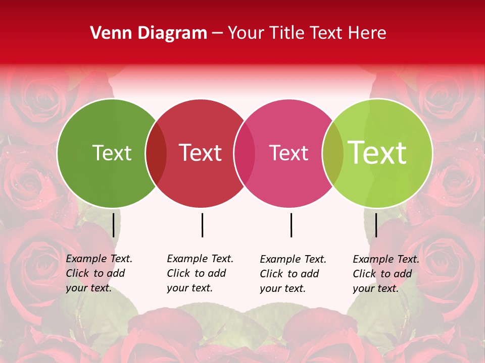 Red Roses Clipart PowerPoint Template