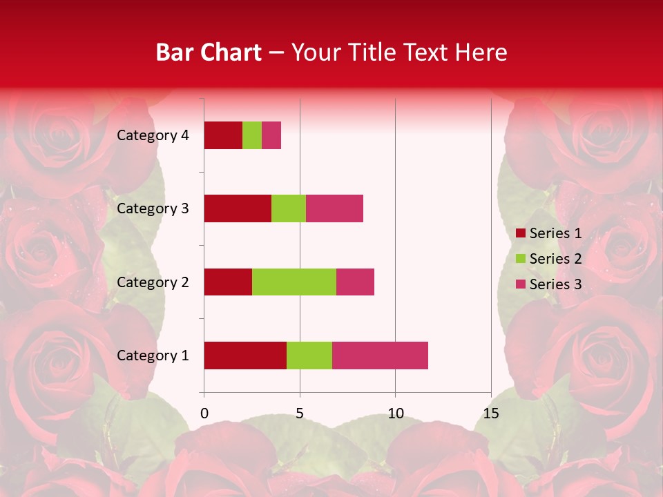 Red Roses Clipart PowerPoint Template