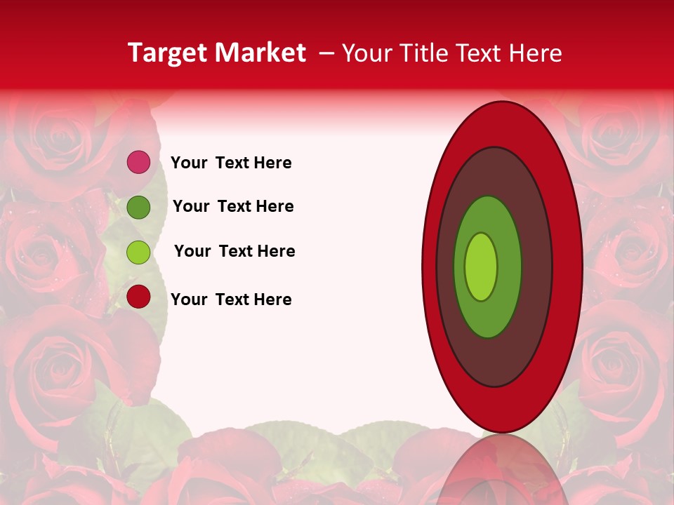 Red Roses Clipart PowerPoint Template