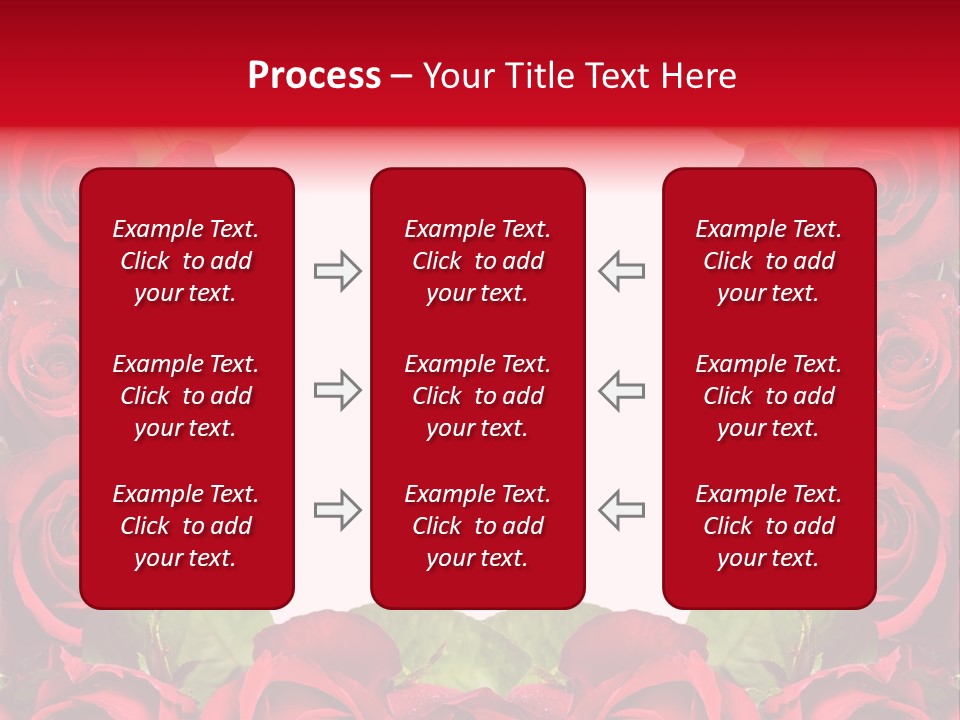Red Roses Clipart PowerPoint Template