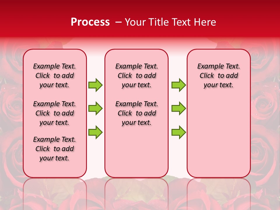 Red Roses Clipart PowerPoint Template