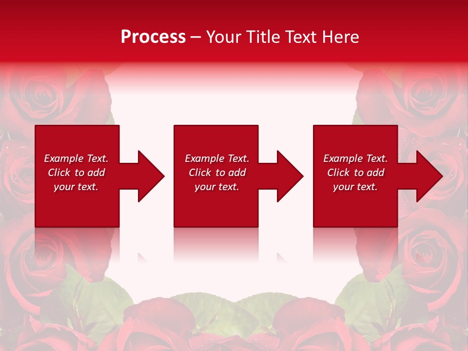 Red Roses Clipart PowerPoint Template