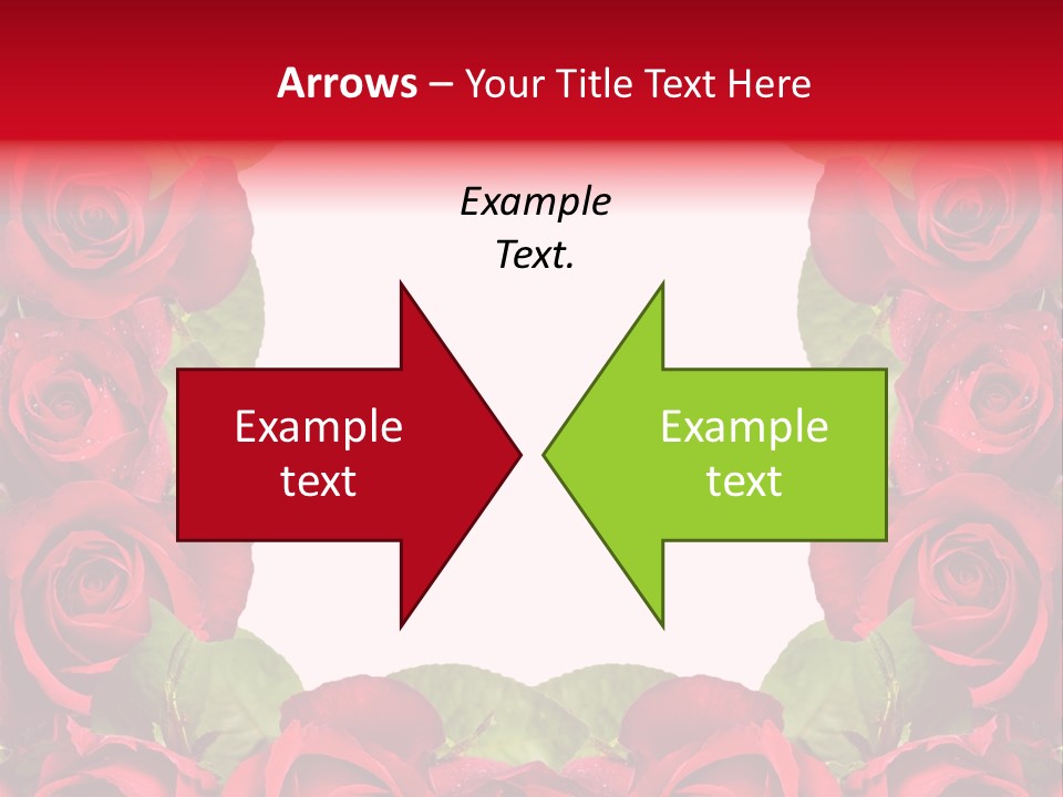 Red Roses Clipart PowerPoint Template