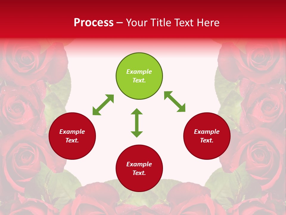Red Roses Clipart PowerPoint Template