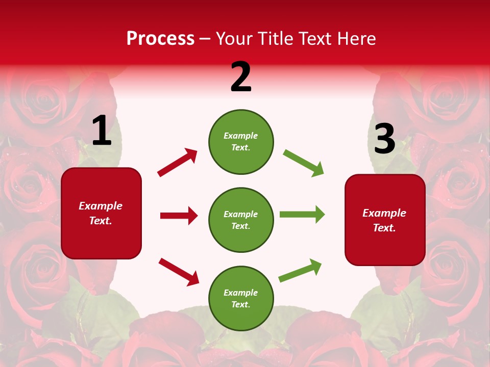 Red Roses Clipart PowerPoint Template
