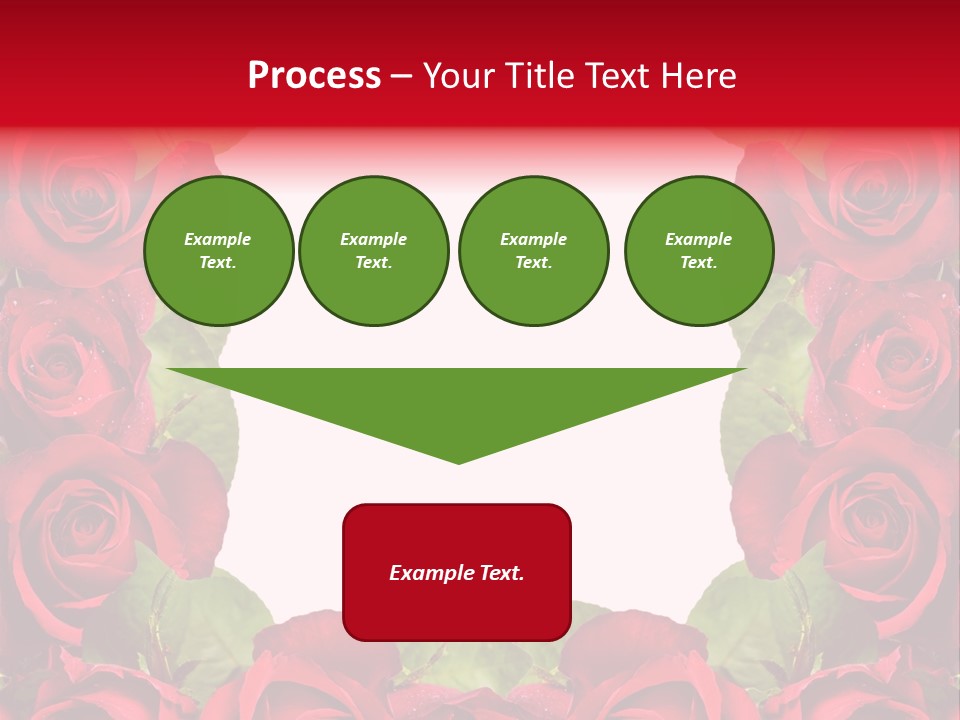 Red Roses Clipart PowerPoint Template