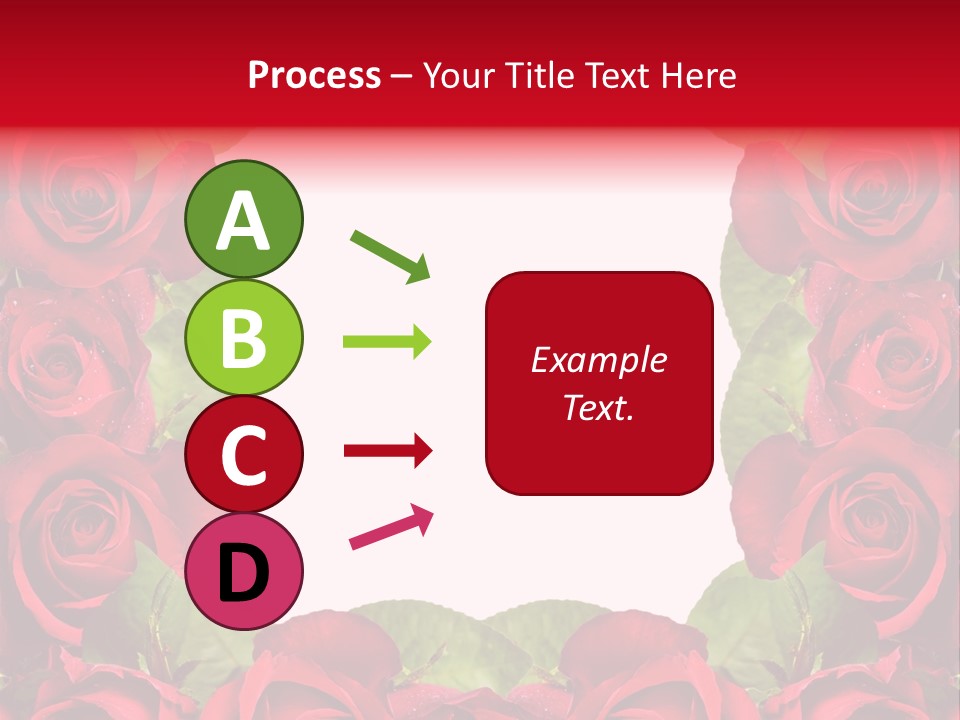 Red Roses Clipart PowerPoint Template