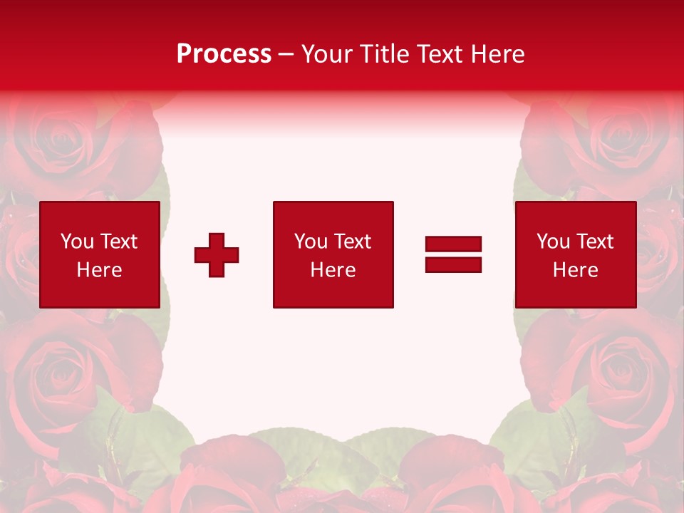Red Roses Clipart PowerPoint Template