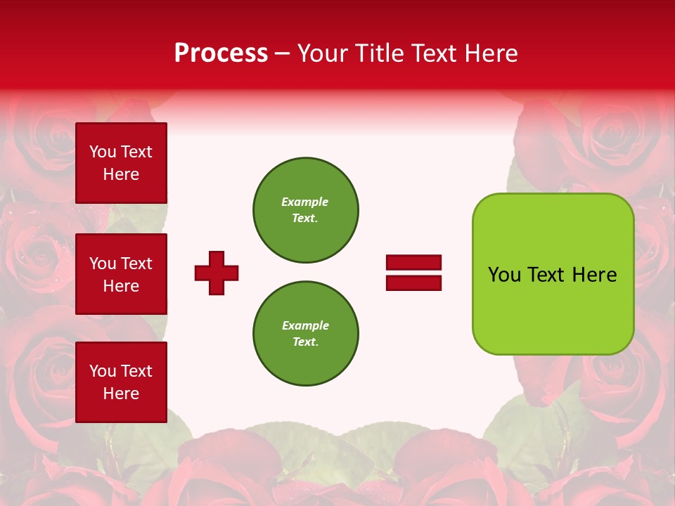 Red Roses Clipart PowerPoint Template